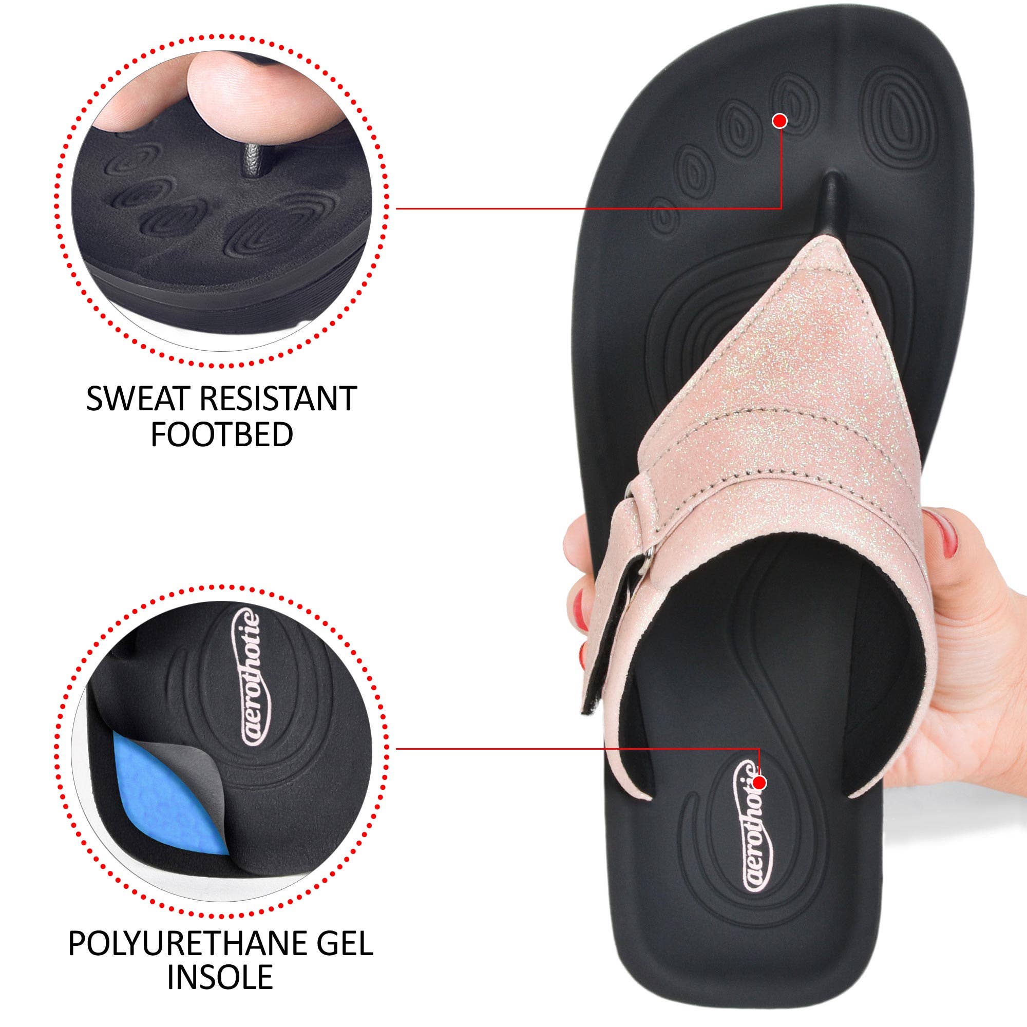 Aerothotic - Wholesale Sandals - Women's - Aerothotic - Glynis Comfortable Thong Women’s Sandals3