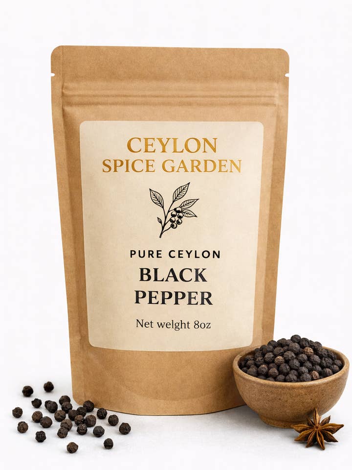 Premium Organic Ceylon Black Pepper - 100% Pure Sri Lankan Piperine - The King of Spices for wholesale by Ceylon Spice Garden