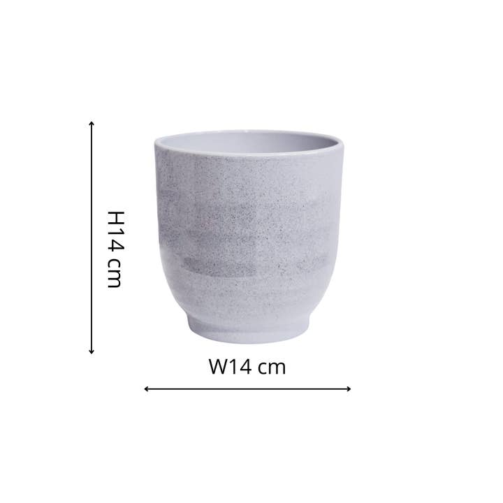 Ivyline – wholesale Indoor pot – Sofia Granite Planter H14cm D14cm3