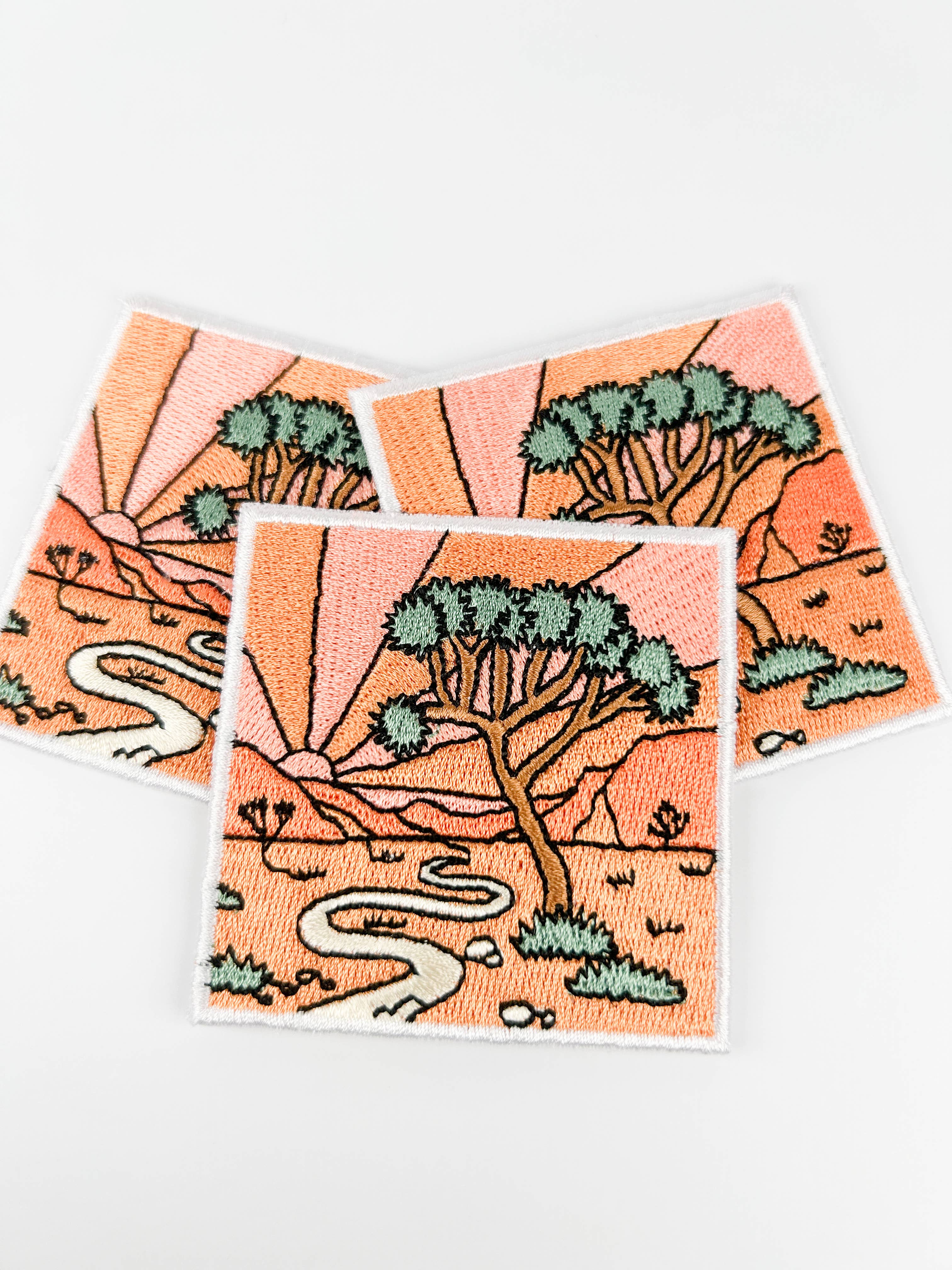 Field Trip Threads - Vente Écusson - Écusson thermocollant Joshua Tree brodé en forme de parc national4