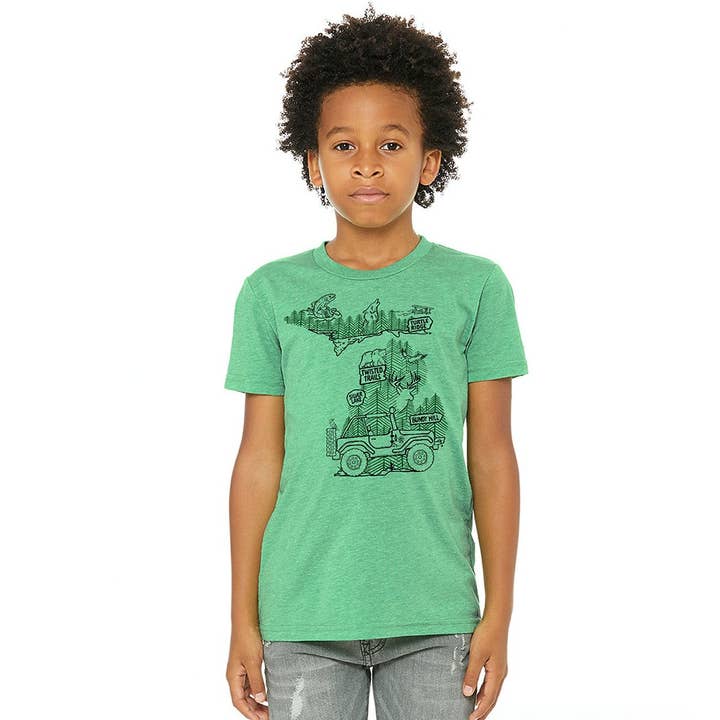 Michigan Off Road Kids T-Shirt for wholesale by MI Coast