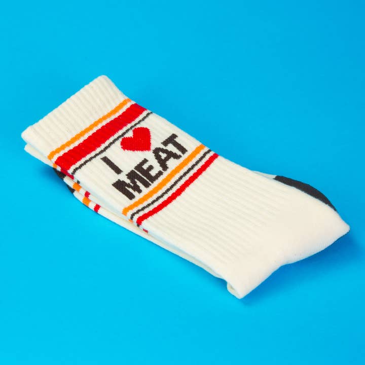 Gumball Poodle - Wholesale Socks - Unisex - I ❤️ Meat Gym Crew Socks5