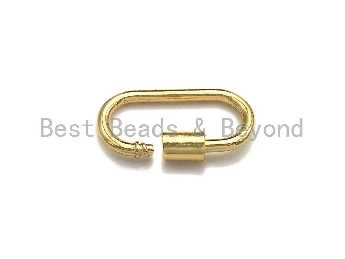 BestBeads&Beyond - Wholesale Clasp - Oval Shape Carabiner Clasp for Jewelry Making3
