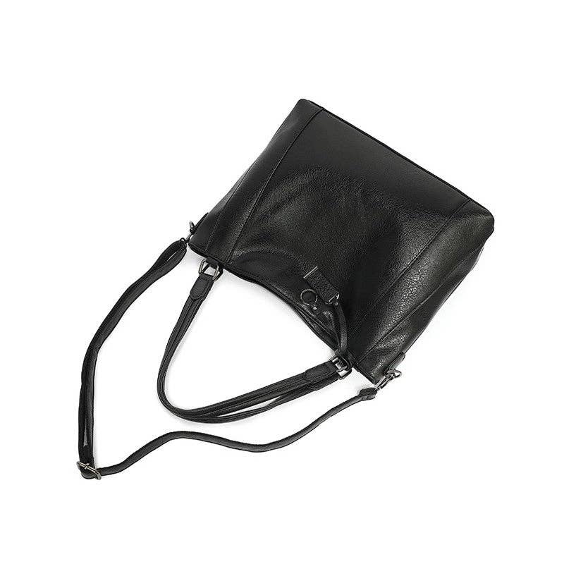 UZ Wholesale Store - Wholesale Shoulder Bag - Women's - Solid Color Single Shoulder Large Capacity Soft Leather Bag5
