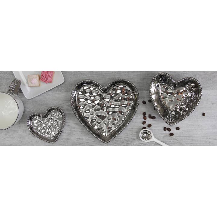 Pampa Bay - Wholesale Decorative Plate/Dish/Bowl - Heart Dish Silver5