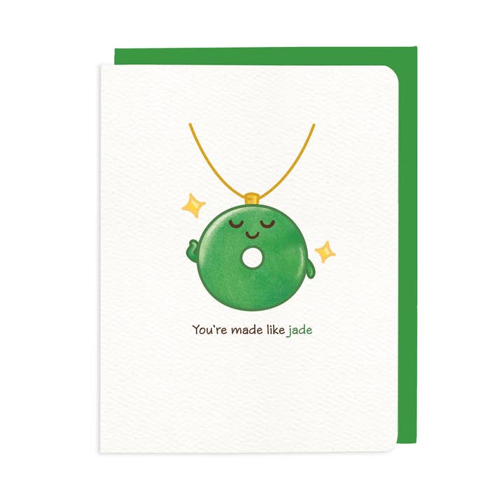 You're Made Like Jade — Cartão Colar de Jade por atacado de Bowl Cut Paper Goods
