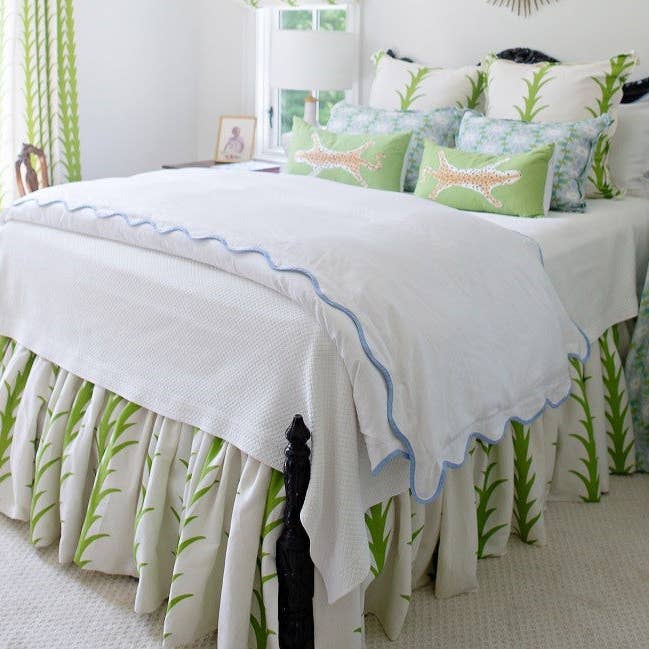 The Signature Zipper Duvet Cover - The Taped - Blue for wholesale by Pippen House