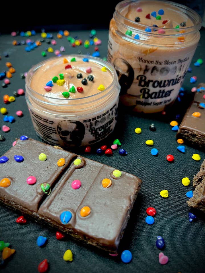 Brownie Batter Whipped Sugar Scrub for wholesale by Man on the Moon Mystics