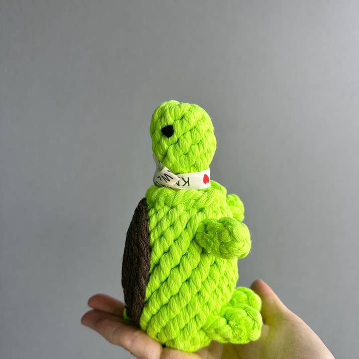 Monli Pets Toys - Wholesale Pet Toy - Cat/Dog - Eco-Turtle Dog Rope Toy | Handmade Dog Chew Toy