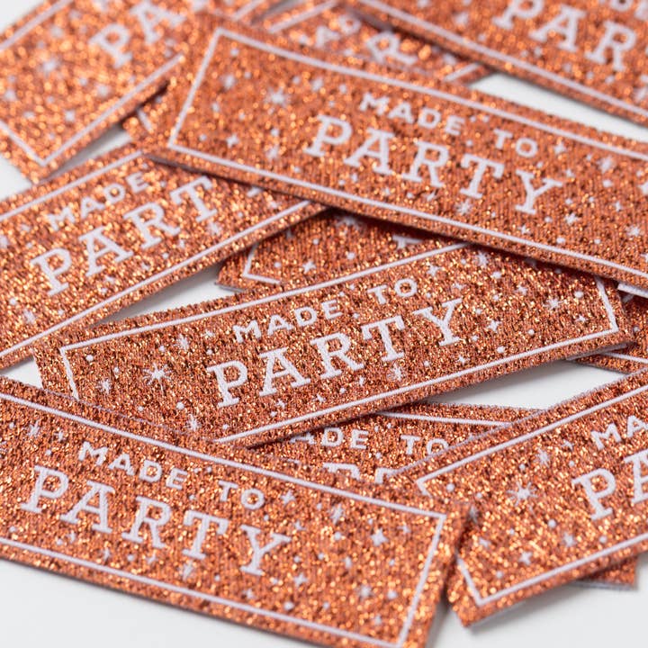 MADE TO PARTY - Sewing Labels Tags for wholesale by Little Rosy Cheeks