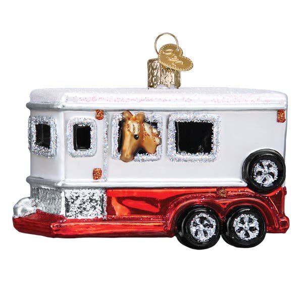 Old World Christmas - Wholesale Ornament - Horse Trailer Ornament1