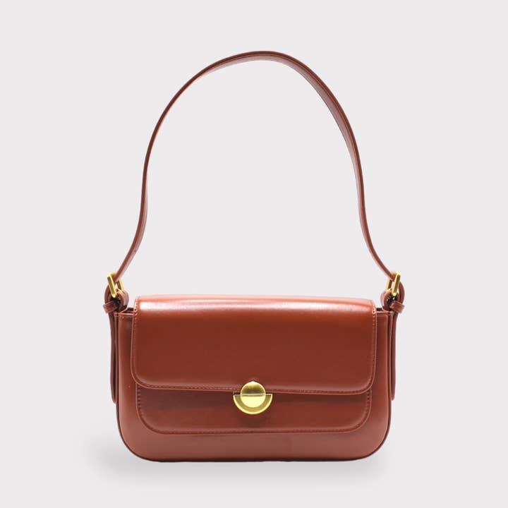 Vegan Leather Pochette Envelope Baguette Shoulder Bag for wholesale by Sook Stainable