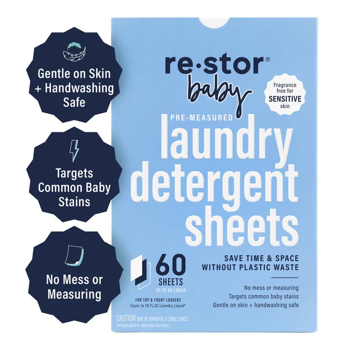 Moxx Brands - Wholesale Laundry detergent powder/pods - Restor Laundry Detergent Sheets Fresh Linen USA2