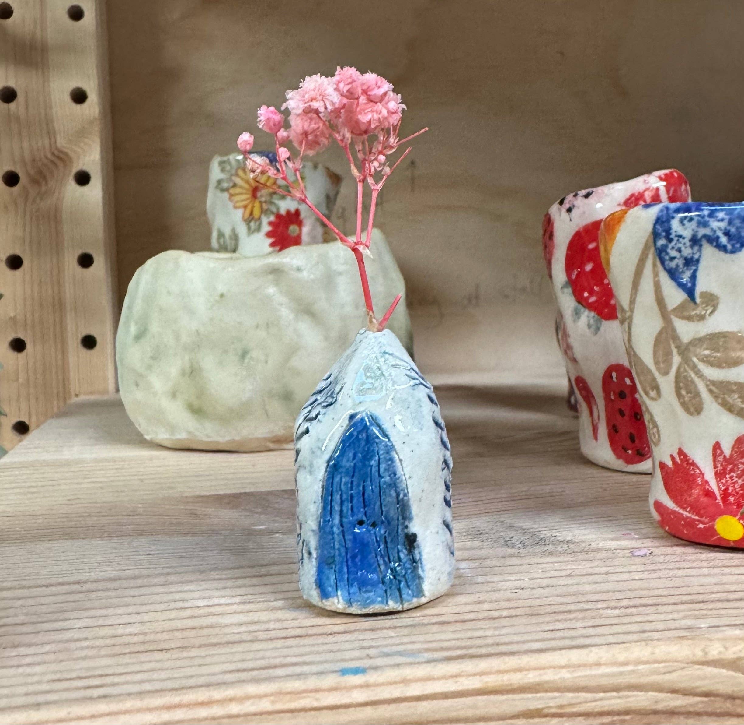 Rondelle Designs - Wholesale Decorative tabletop object - Mini Ceramic Fairy Houses – Handmade on the Mornington Peninsula5