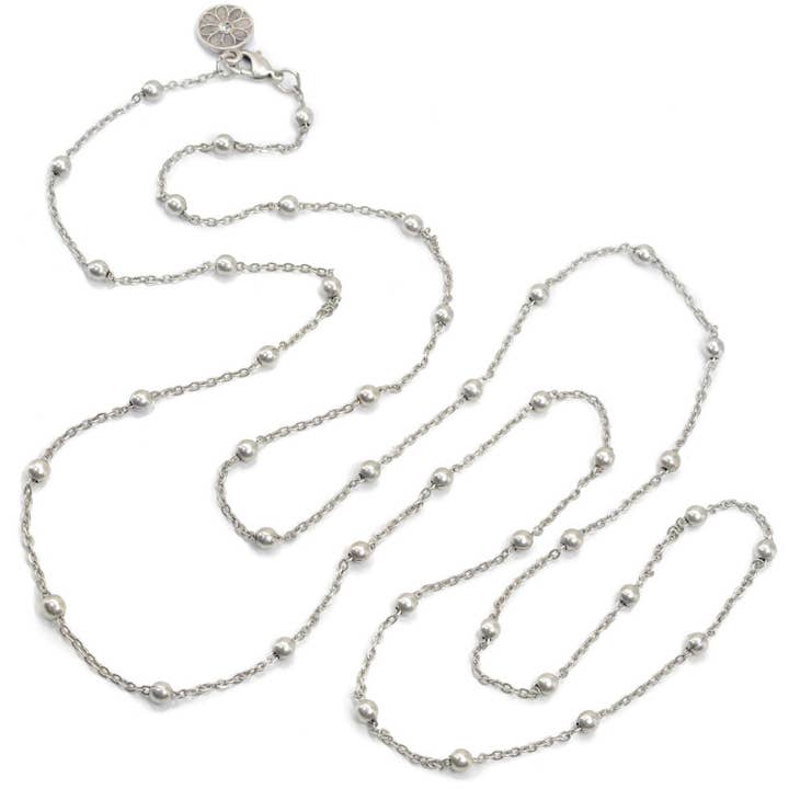 Collar de capas con cuentas de bolas N1316 para venta al por mayor de Sweet Romance Jewelry