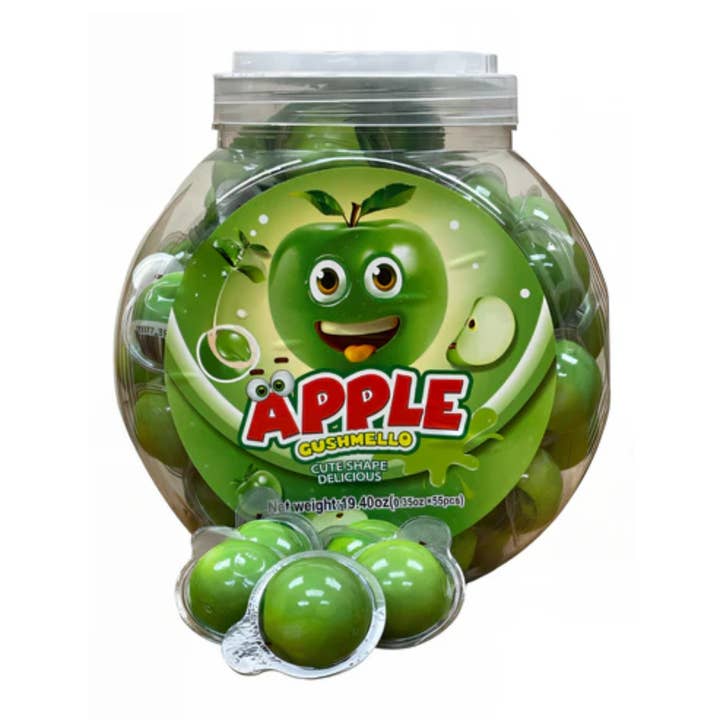 I Got Your Candy - Wholesale Gummy - Zoomi Apple Gushmello Gummy Candy Jar 0.35oz - 55ct