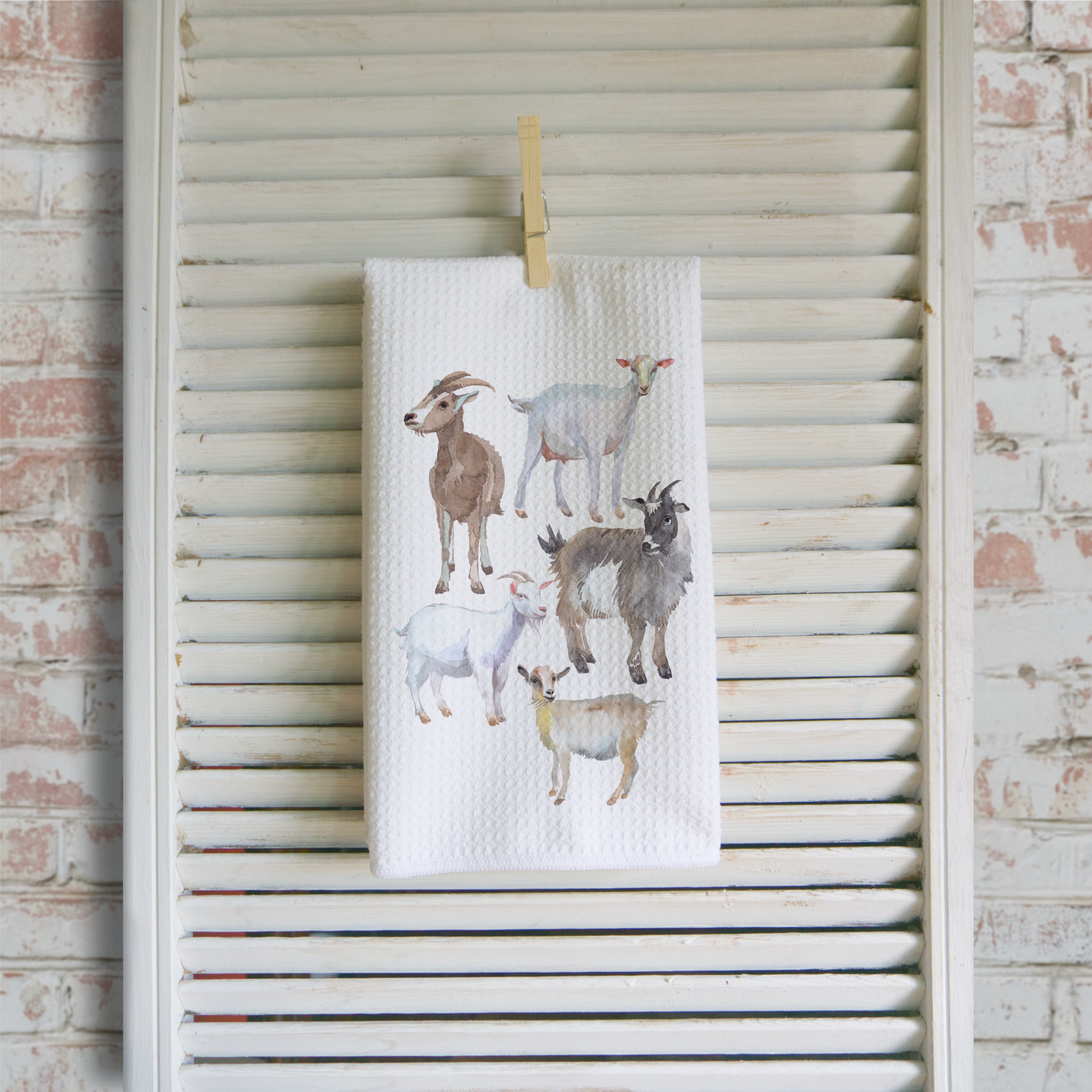 Middlefork & Co. - Wholesale Tea Towel - Goats Farm Animal Kitchen Tea Towel Farmhouse Gifts1