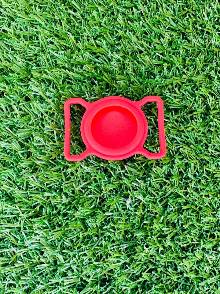 Airtag Holder - Harness Or Collar Mounted - Red for wholesale by Bosco & Co