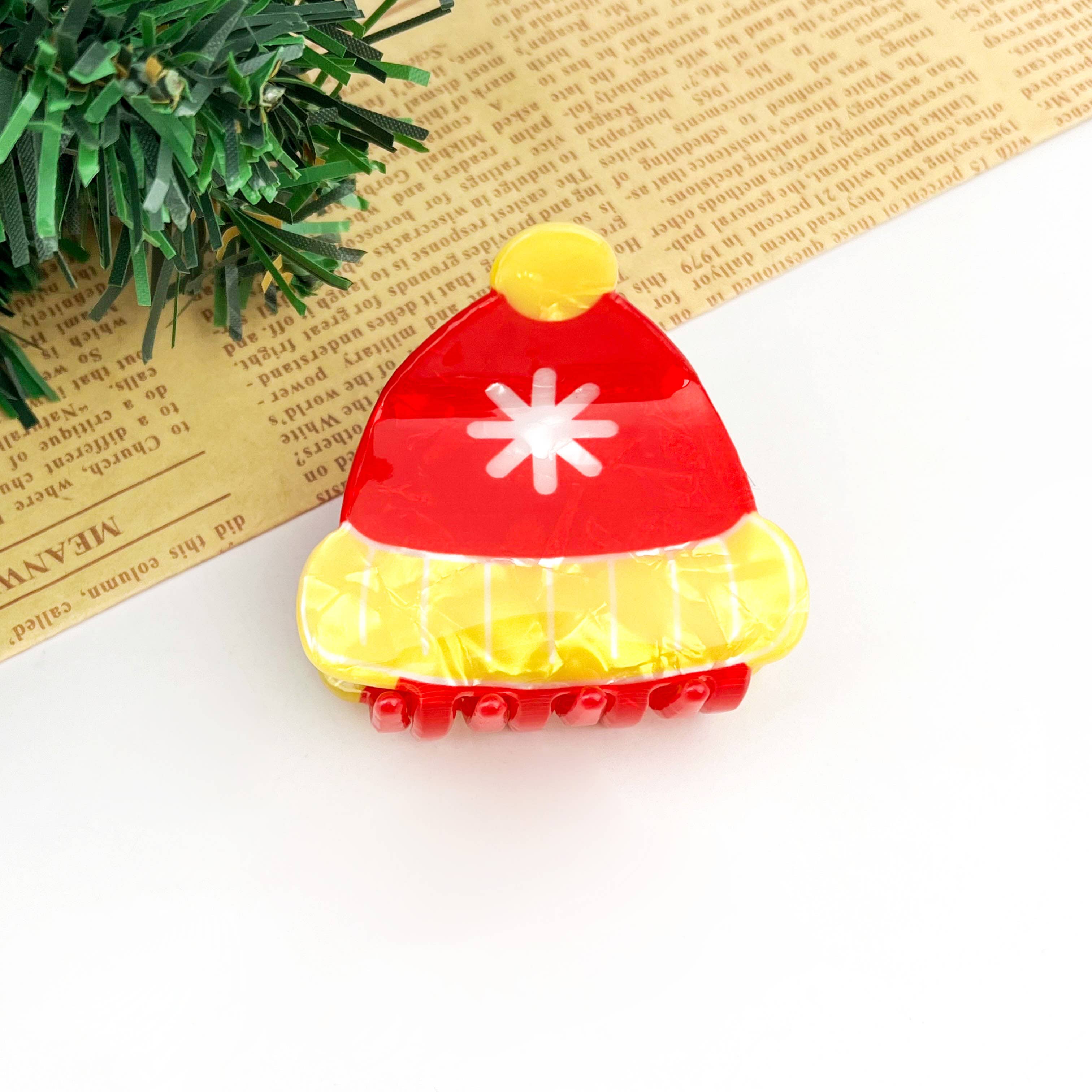 TheDivaSoap - Wholesale Hair Clip - Women's - Christmas Medium Hair Claw Clip, Snowflake & Holiday Designs1