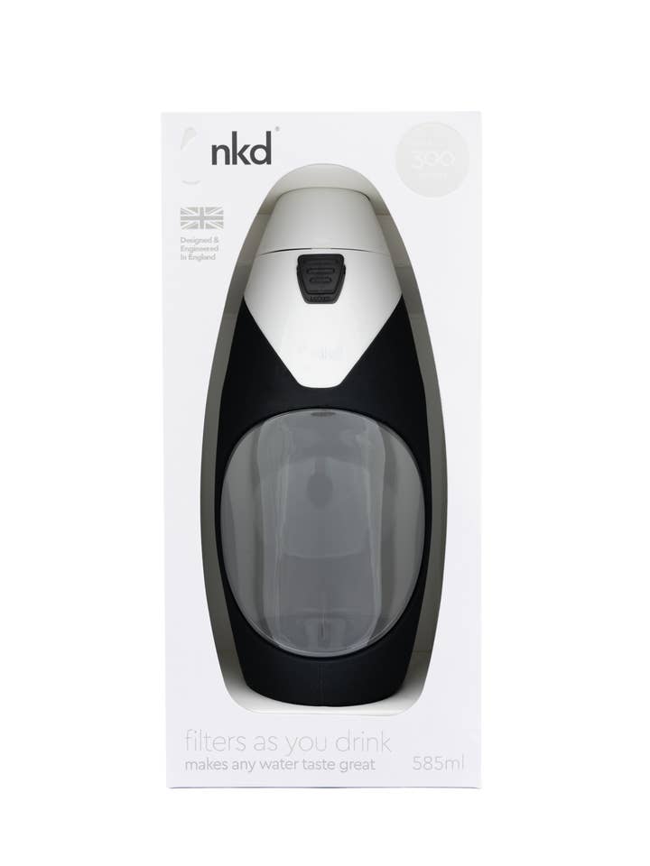 nkd POD+ Water Filter Bottle 585ml Arctic White for wholesale by nkd Life