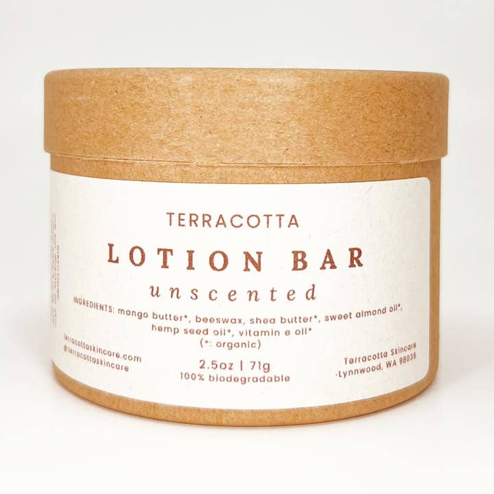 Unscented Lotion Bar for wholesale by Terracotta Skincare