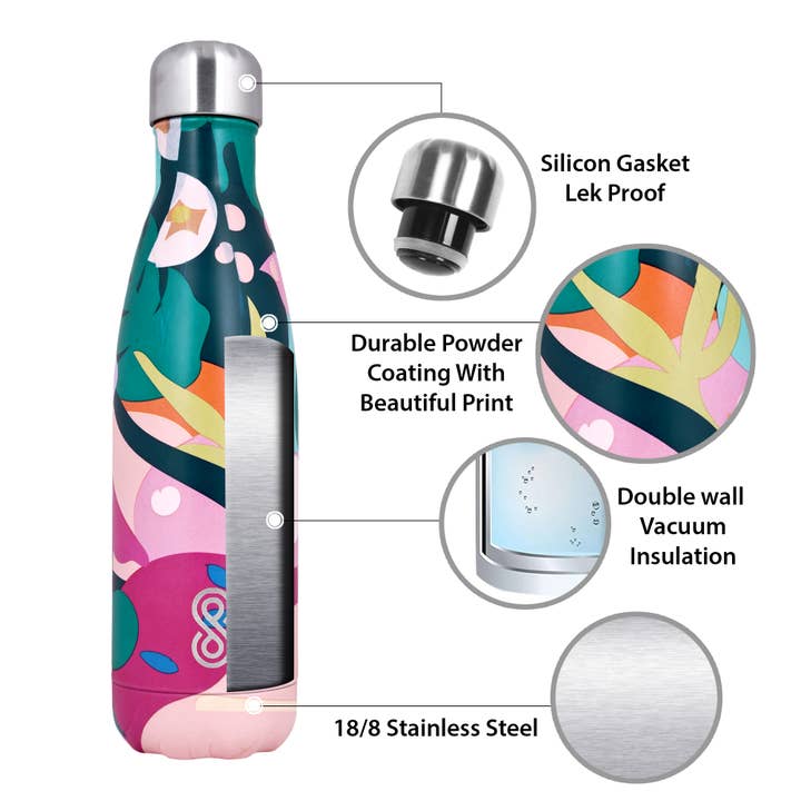 SINT - Wholesale Water Bottle - Modern Art Stainless Steel Water Bottle - 17 Oz | 500ML2
