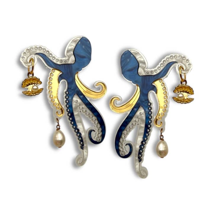 Brincos Octopussy | Brincos por atacado de Funk Da Queen