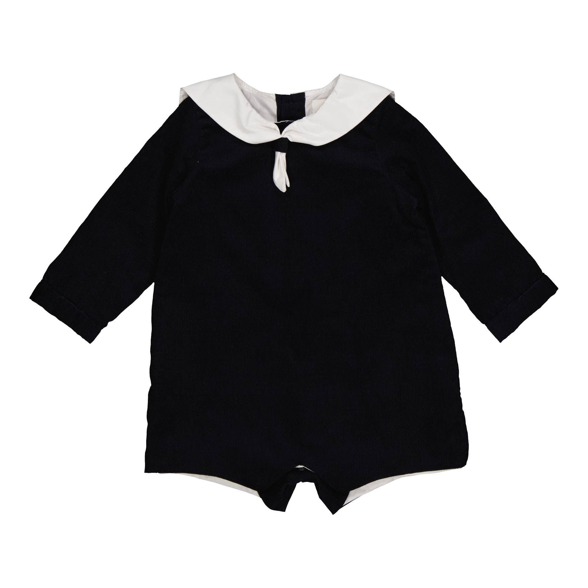 Kidiwi handmade - Wholesale Bodysuit (Non-Footed) - Baby - Liseron, navy corduroy romper0