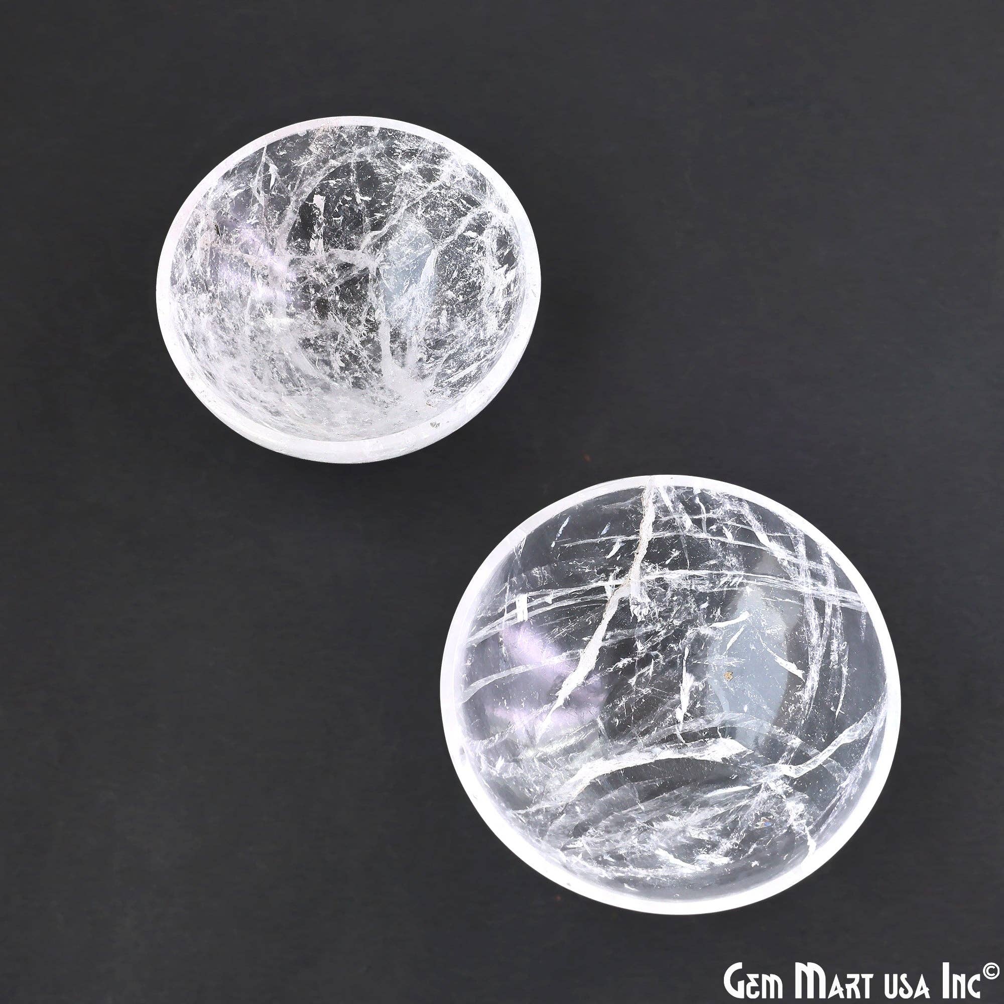 GemMartUSA – wholesale Decorative plate/dish/bowl – Natural Crystal Mini Carved Gemstone Bowl Cup 2 inch9