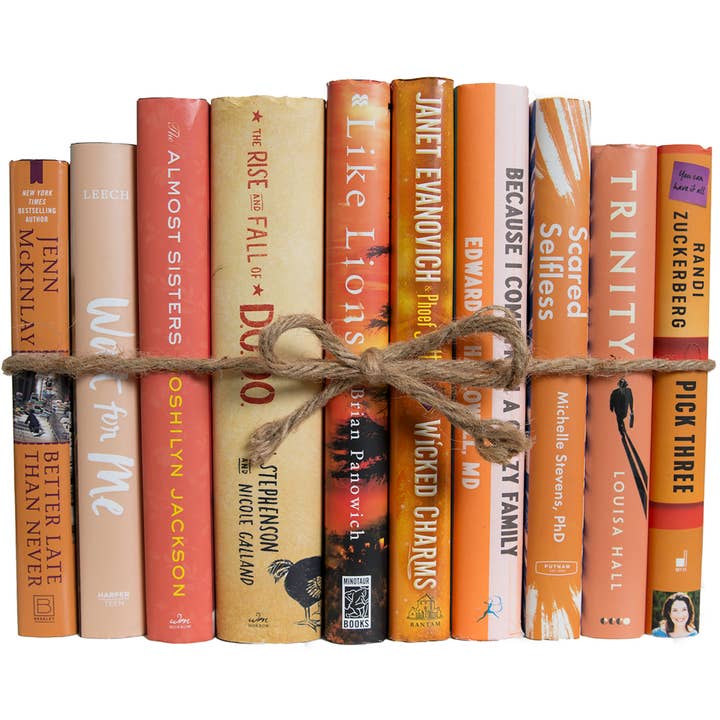 Decorative Orange Book Bundle - Apricot Dust Jacket for wholesale by Booth & Williams