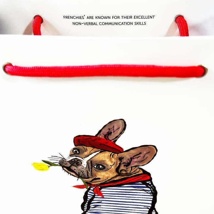 Mitzi Bitsy Spider - Wholesale Gift Bag - Merci, Frenchi — French Bull Dog Thank You Gift Bag2