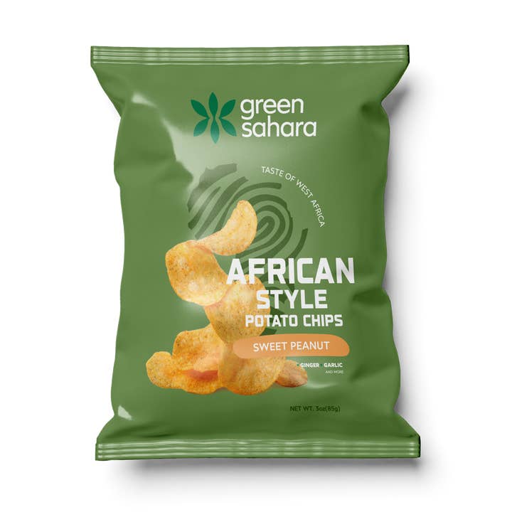 Green Sahara - Wholesale Chips - Gourmet West African Sweet Peanut Potato Chips 0