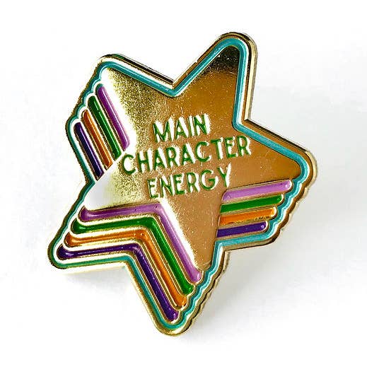 Main Character Energy Enamel Pin // Bookish // Book Pin // Bookstore // Book Club // Book Lover Gift // Lapel Pin // Collar Pin //Drama club for wholesale by The Storyline Styles
