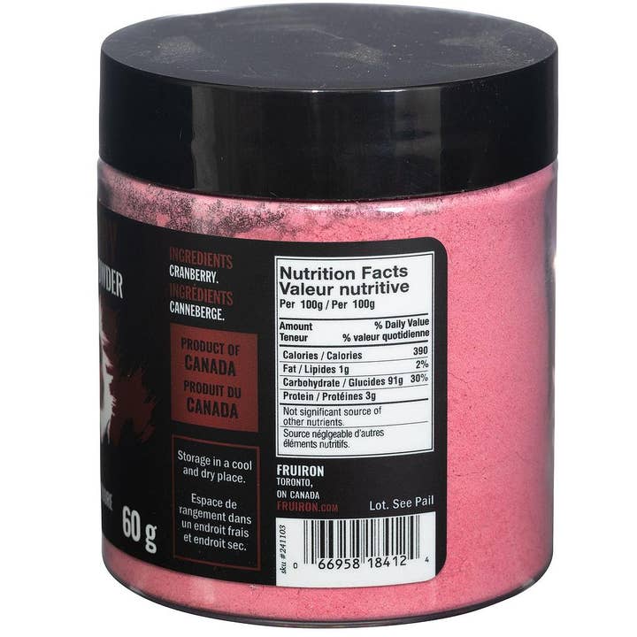 Fruiron – wholesale Powdered health drink – Cranberry Powder Freeze Dried 60 g Fruiron1