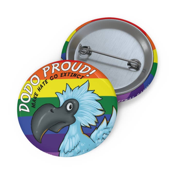 Dodo Proud Beasts: Edge of Extiction-knapp 1,5" för wholesale av Riftway Games