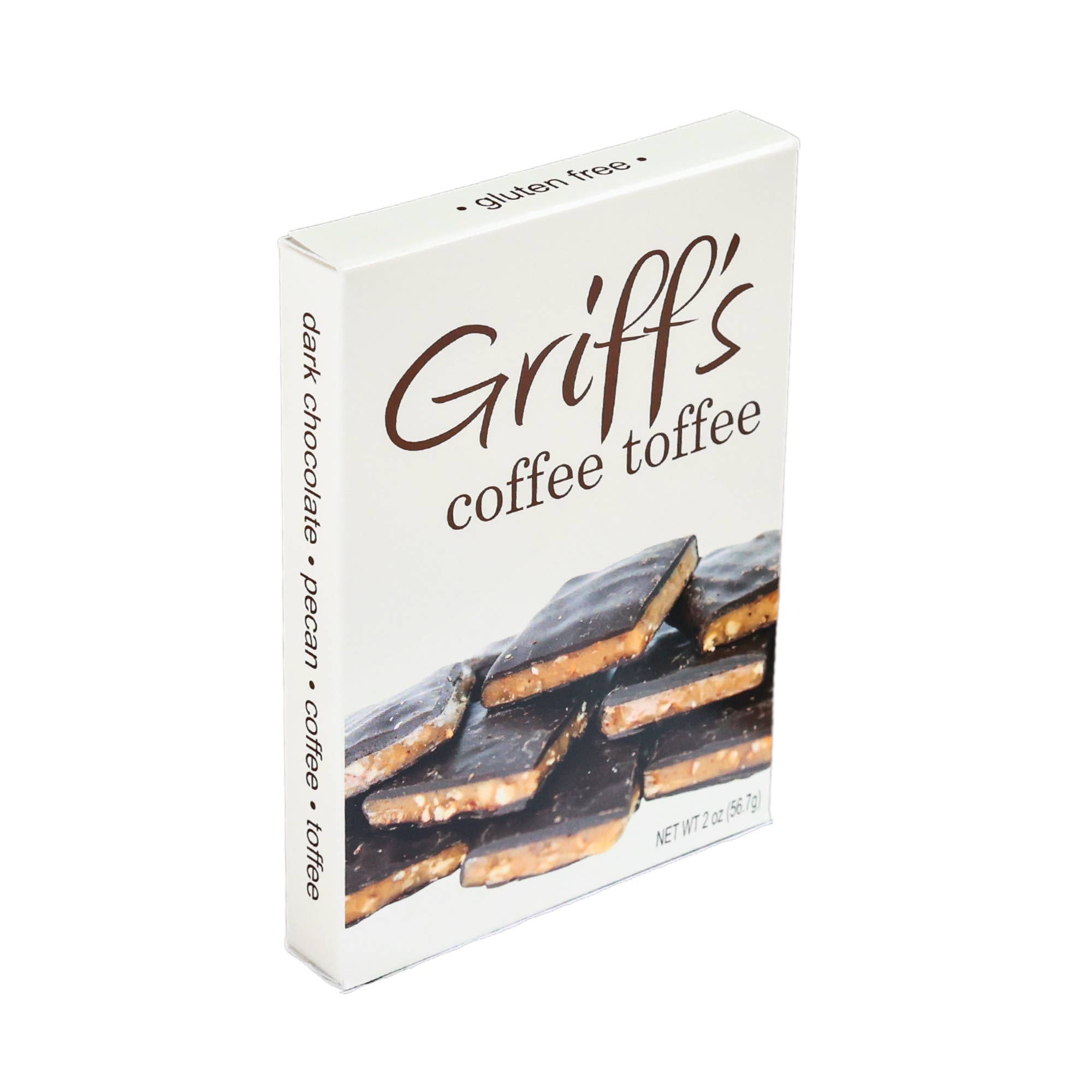 Griff's Toffee - Wholesale Toffee - Griff's Coffee Toffee - 2oz Dark Chocolate Toffee7
