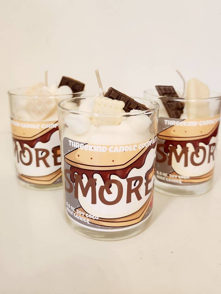 Smores for wholesale by Threekind Candle Company