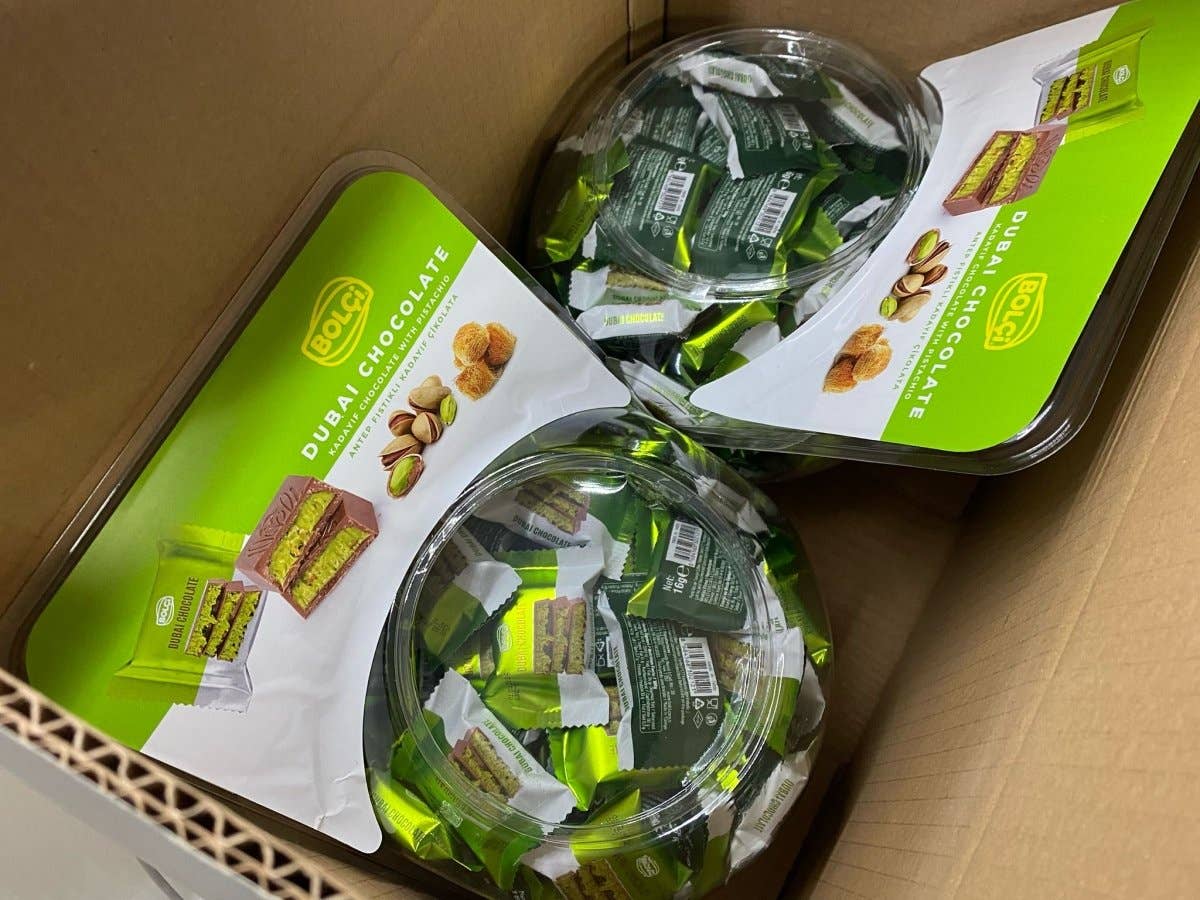 Aladdin – wholesale Chocolate bar – Antep Pistachio Kadayif Dubai Chocolate 16g Turkish Halal8