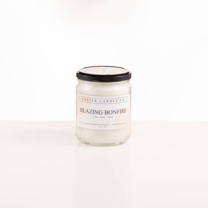 Blazing Bonfire for wholesale by Foster Candle Company LLC