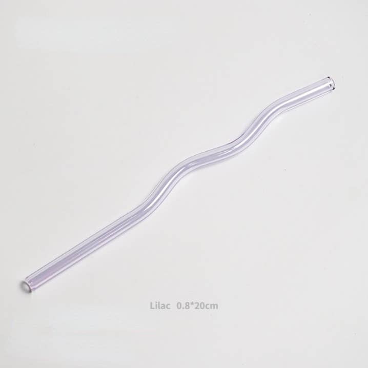 IVORE.GROUP (We cover All Import duty) - Wholesale Drinking Straw - Reusable Wave Glass Straws5