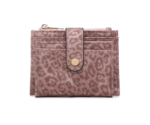 MiMi Wholesale - Wholesale Wallet - Women's - WL1904 Mini Snap Button Wallet & Cardholder w/ Zipper Pocket2