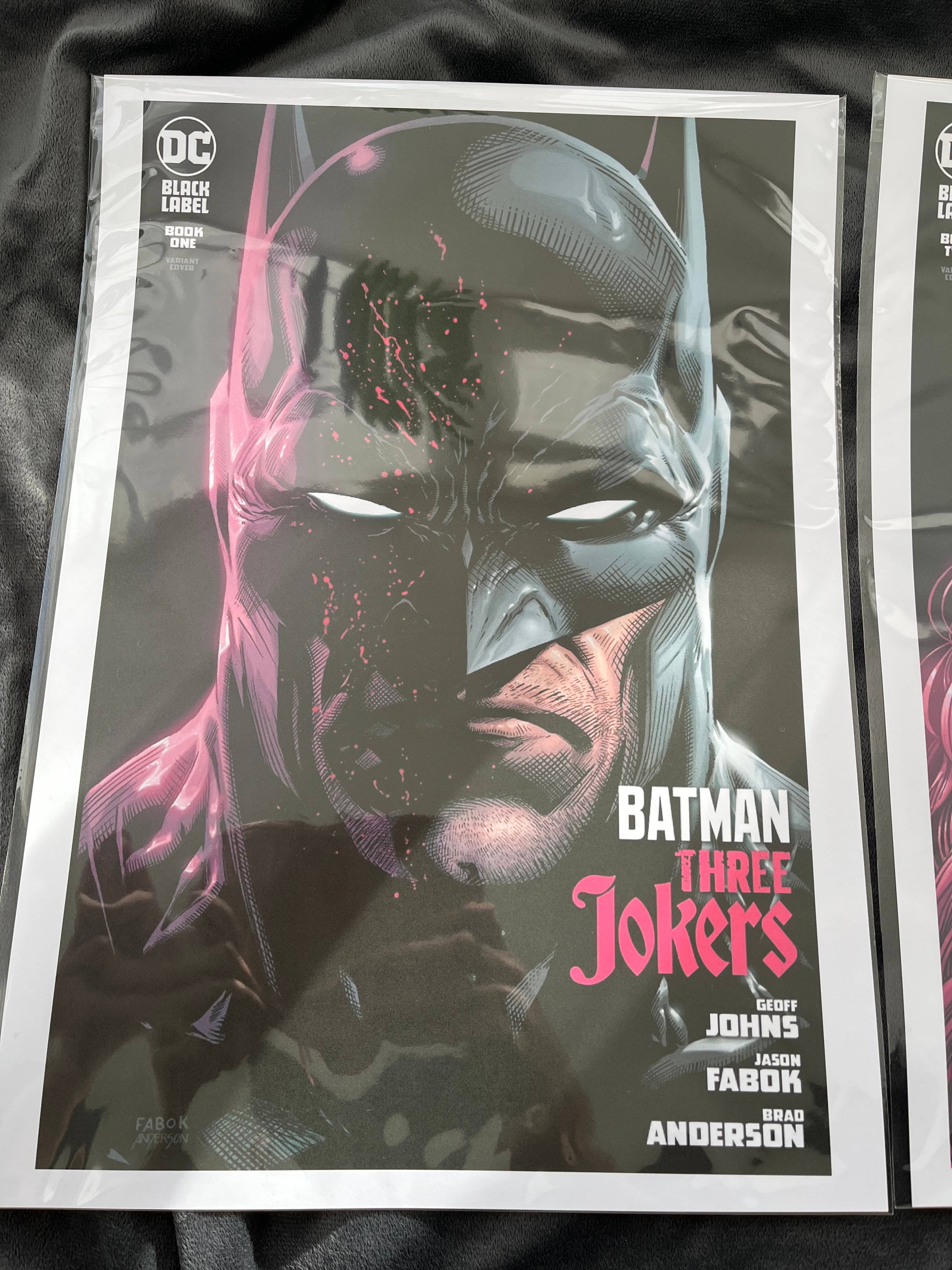 Billies Inks – Engroshandel Gallerivæg – Sæt med 3 Batman, Joker og Catwoman Black Label Print4