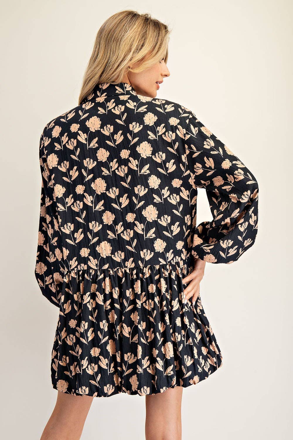 Peace Love Line - Wholesale Dress - Women's - PL8367 - FLORAL PRINT MINI DRESS12