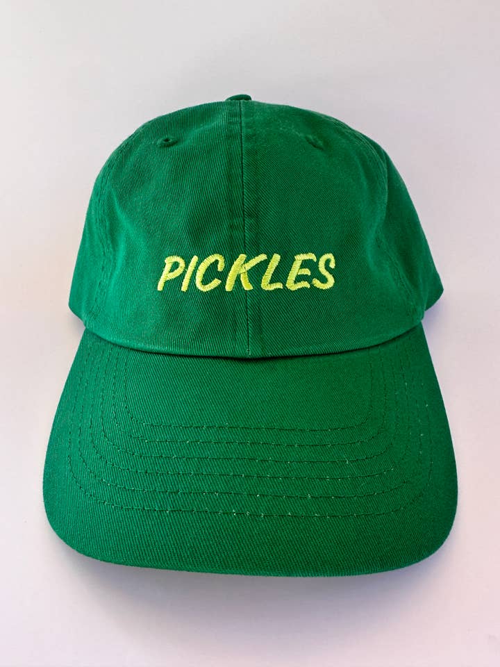 Pickles Embroidered Dad Hat for wholesale by Hold Steady Designs