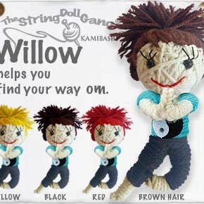 Willow String Doll Keychain for wholesale by Kamibashi