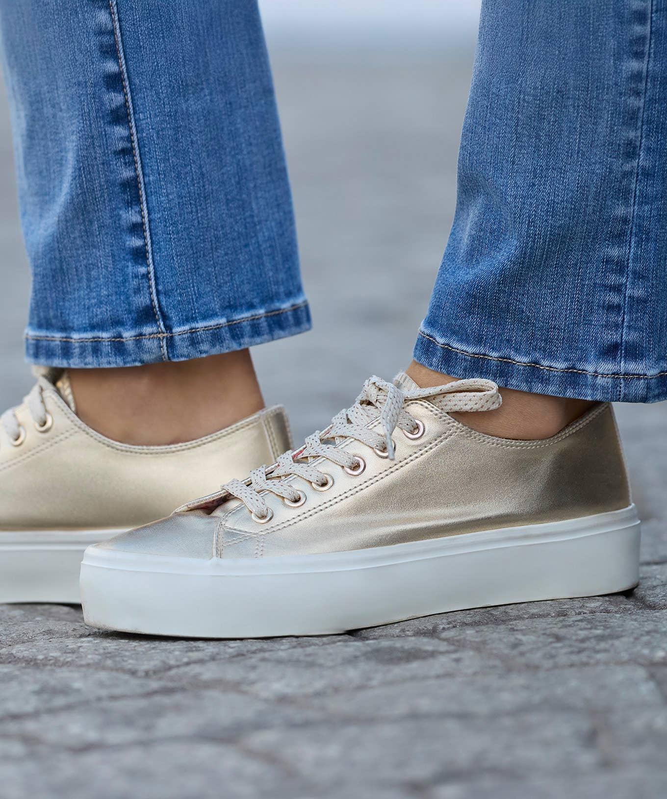 Gold Perfect Day Platform Pumps for wholesale on Faire2