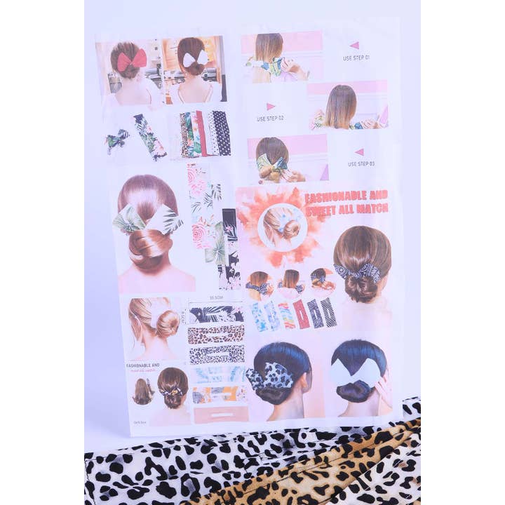 Amerikan Basics - Wholesale Hair Tie - Wire Leopard Hair twist Ties