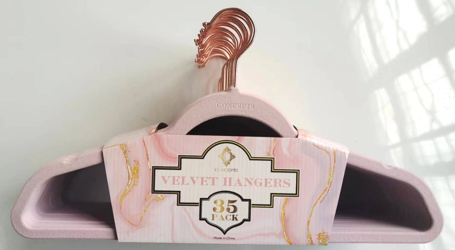 Concepts In Time - Wholesale Clothes Hangers - Concepts 35pk Space-Saving Velvet Hangers – Premium Grip17