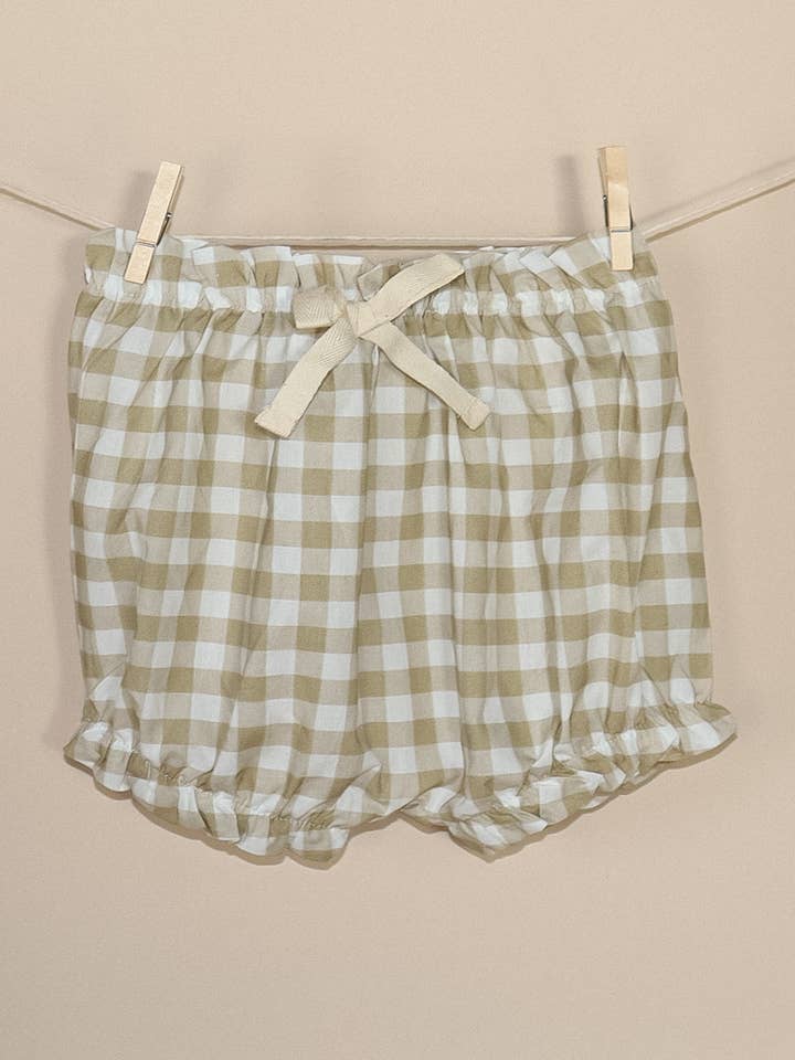 Almond Bud - Wholesale Dress - Kids - The Honey Gingham Toddler Dress w/ Matching BLOOMERSÂ