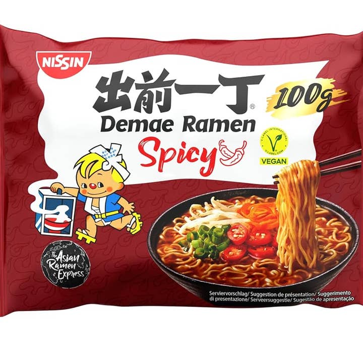 utoppa GmbH - Vente Ramen - Nissin Demae Ramen Nouilles Instantanées Épicées 100 g0